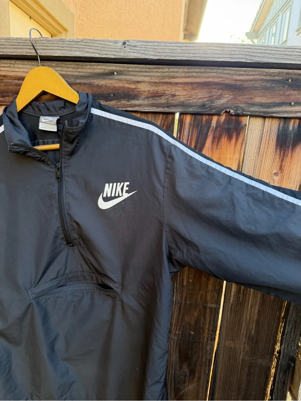 Nike Men's Black Pullover Windbreaker Jacket